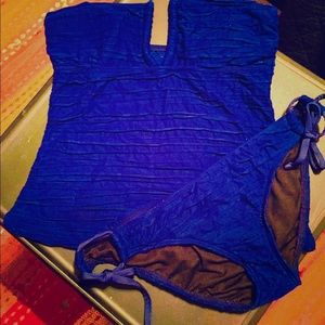 2 Peice navy swimsuit